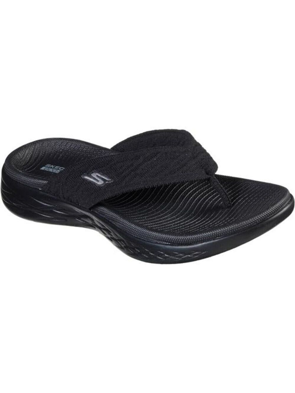 Womens Lightweight Flip Flops Cushioned Sandals Mesh Upper Beach Pool Shoe